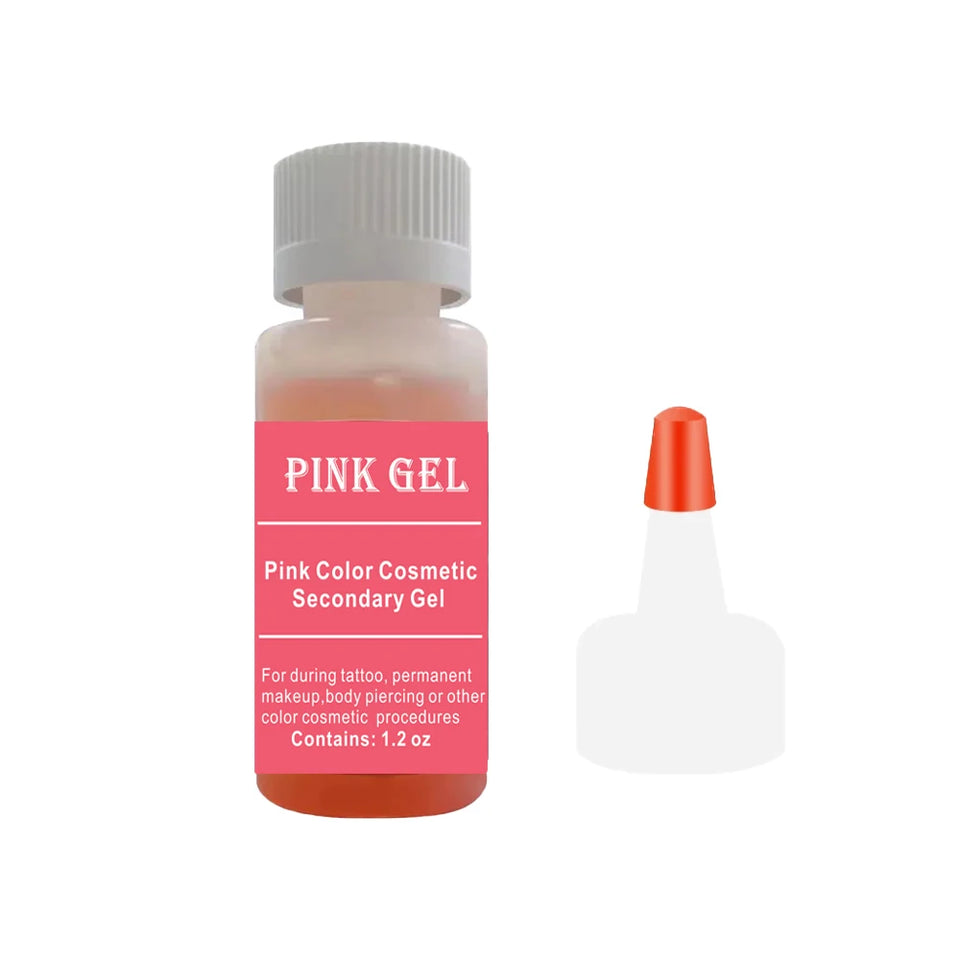 Tattoo Pink Gel for During Permanent Makeup Tattoo Accessoires 1.2 OZ.