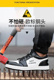 Unisex High-quality Work Shoes Men Non-slip Safety Shoes Anti-smash Anti-puncture Indestructible Shoes Women's Work Sneakers 46