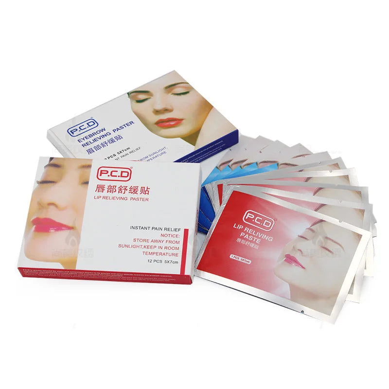 12pcs Microblading Repair Cream Strong Lip Eyebrow Tattoo Care Relieving Paste For Permanent Eyebrow Tattoo Makeup Accessories