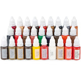 15ml Professional Tattoo Ink Set Permanent Makeup Eyebrow Lips Eyeline Tattoo Color Microblading Pigment Body Beauty Art Supplie