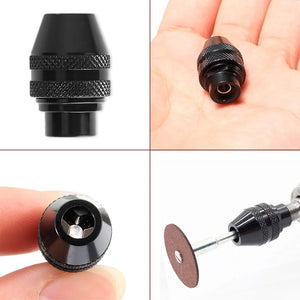 Multi Quick Change Keyless Chuck Universal Chuck Replacement for Dremel 4486 Rotary Tools Drill Accessories 0.4-3.2MM Faster Bit