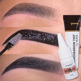 Semi Permanent Dye Eyebrow Gel Makeup 2 in 1 Waterproof Fast Tint Easy Black Brown Lifting Lash Eyebrow Enhancer Tattoo Pigment