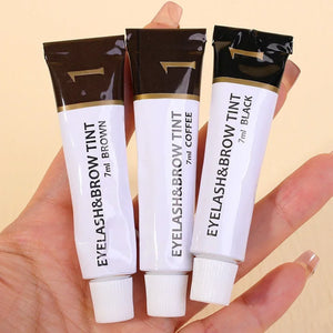 Semi Permanent Dye Eyebrow Gel Makeup 2 in 1 Waterproof Fast Tint Easy Black Brown Lifting Lash Eyebrow Enhancer Tattoo Pigment