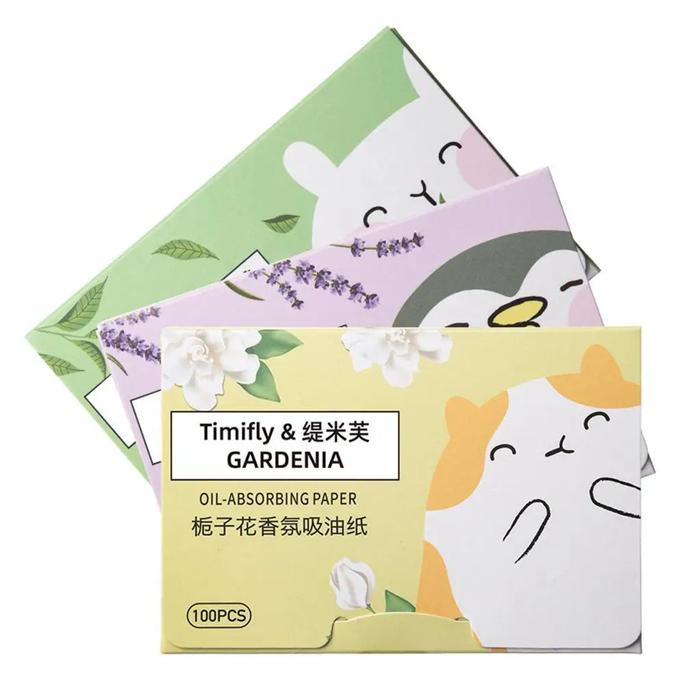 100pcs Facial Absorbent Paper Anti-Grease Face Oil Absorbing Sheets Oil Removing Paper Skincare Products For Women