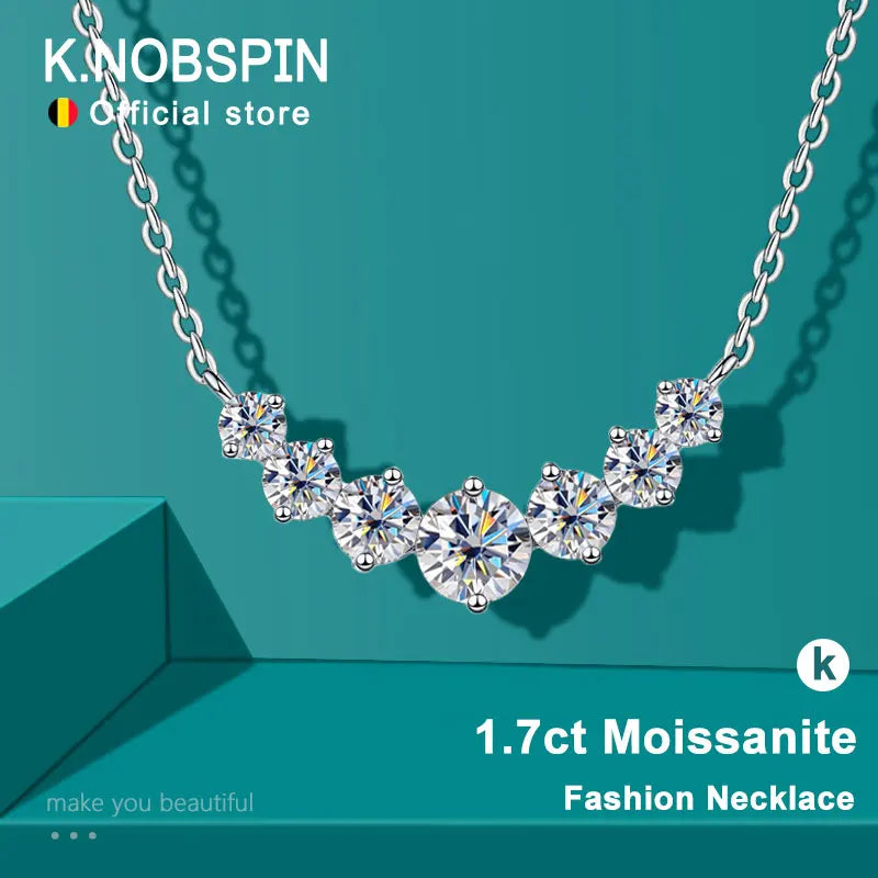 KNOBSPIN Moissanite Necklace 925