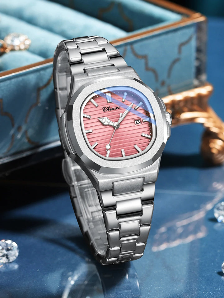 CHENXI Couple Watches Pair Men And Women Fashion Luxury Quartz Wristwatches Ladies Clock 2023 New Product His Hers Watch Sets