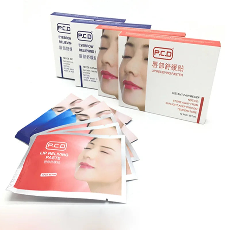 12pcs Microblading Repair Cream Strong Lip Eyebrow Tattoo Care Relieving Paste For Permanent Eyebrow Tattoo Makeup Accessories