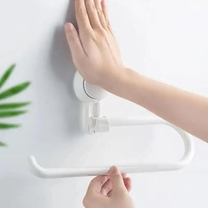 Multi-function Bathroom Towel Paper Roll Rack Vacuum Suction Cup Kitchen Bathroom Holder