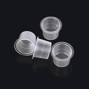 100pcs Tattoo Ink Pigment Cup Large Medium Small Ring Color Permanent Makeup Microblading Cap Lip Eyebrow Supplies Color Cream