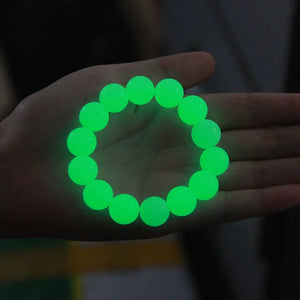 Luminous Bracelets For Women Men Fluorescent Natural Stone Bracelet Night Light Glowing Beads Bangle Fashion Jewelry Couple Gift