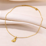 Zirconia Choker Moon Necklace