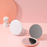 LED portable makeup mirror round