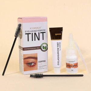 Semi Permanent Dye Eyebrow Gel Makeup 2 in 1 Waterproof Fast Tint Easy Black Brown Lifting Lash Eyebrow Enhancer Tattoo Pigment