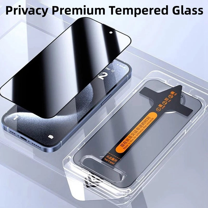 Premium Tempered Glass For iPhone 15 Pro Max 15 Plus Easy Installation Glass iP 15 Pro Privacy Dust Bubble Free Screen Protector