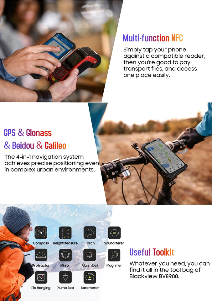 [World Premeire] Blackview BV8900 Android 13 Rugged Machine, 6.5'' 1080*2400 16GB 256GB,  Helio P90 Octa Core, Thermal By FLIR®