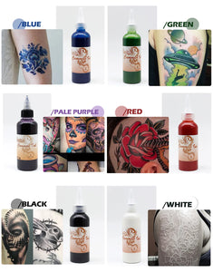 100ml Temporary Tattoos Ink Semi Permanent Airbrush Fake Common Ink For Body Art Gloss Tint Paint Beauty Pigment Makeup Supplies