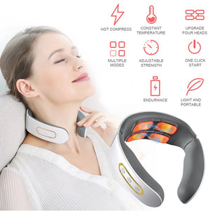 Electric Neck Pulse Massager 4 Head