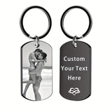 Personalized Keychain With Engraved Photos/Text